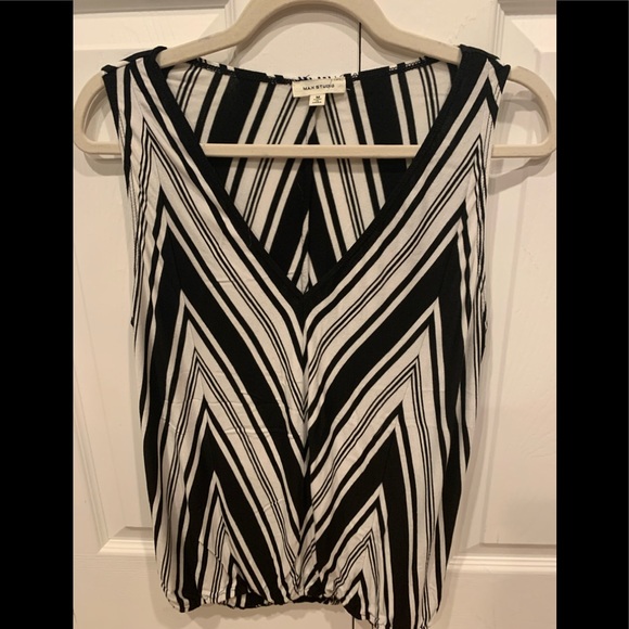 Max Studio Tops - Max Studio Womens Tank, Black/White Stripe, Great Condition, Size Medium